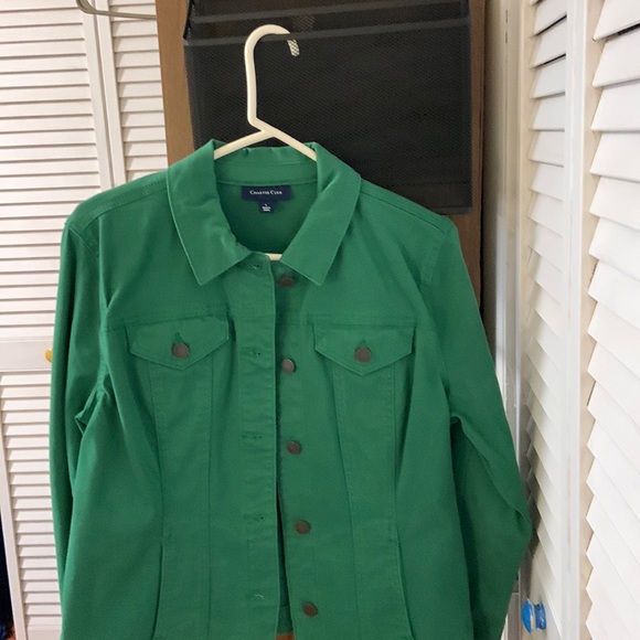 Kelly Green Jean Jacket | Poshmark